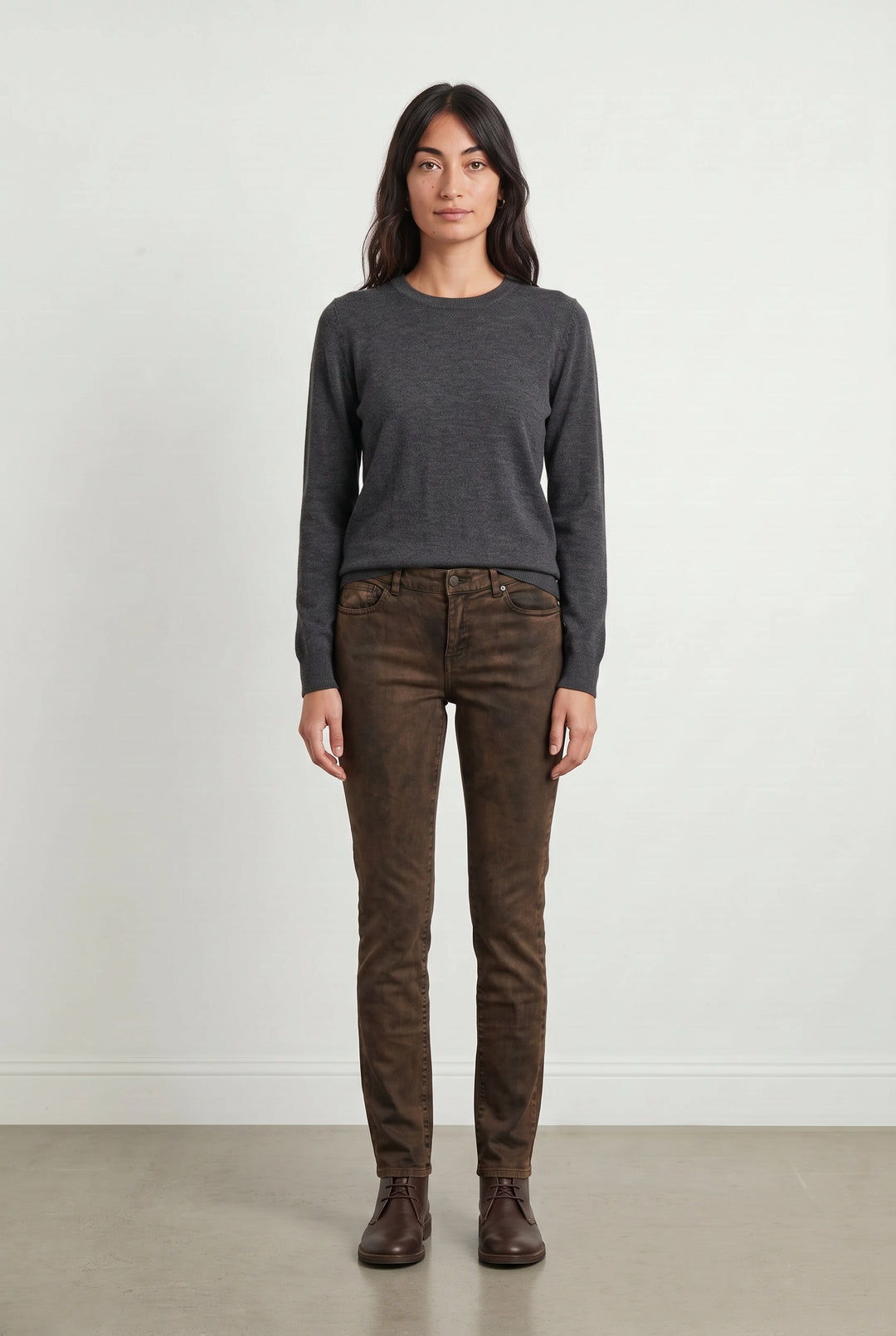 Jean Marron - Taille M/38 de la marque IKKS | PARAD22164 - Vendu par Paradigme - Image 1
