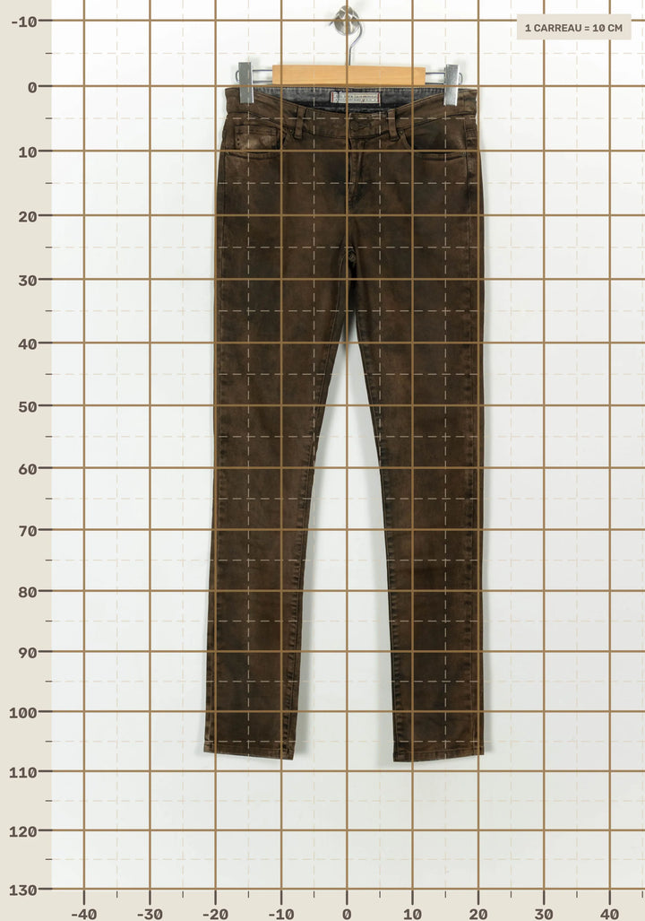 Jean Marron - Taille M/38 de la marque IKKS | PARAD22164 - Vendu par Paradigme - Image 4