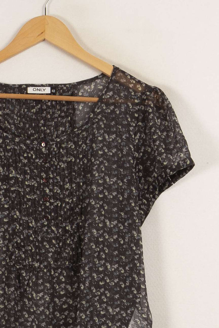 Blouse grise multicolore - Taille XL/42