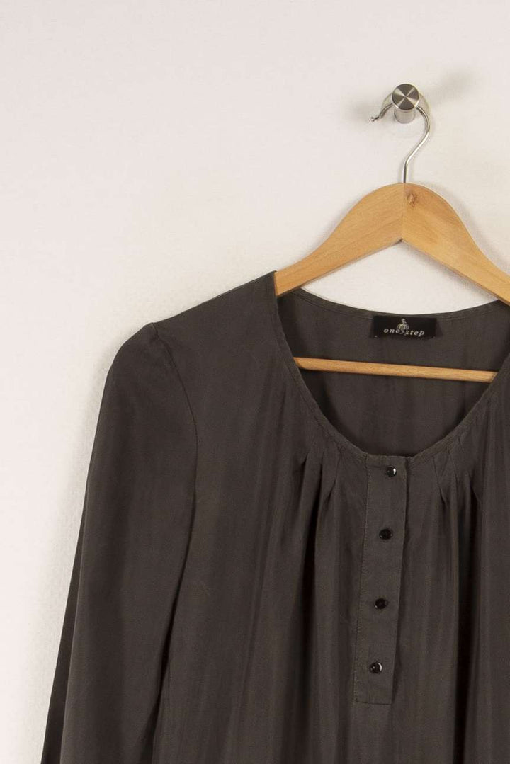 Robe noire et verte - Taille S/36