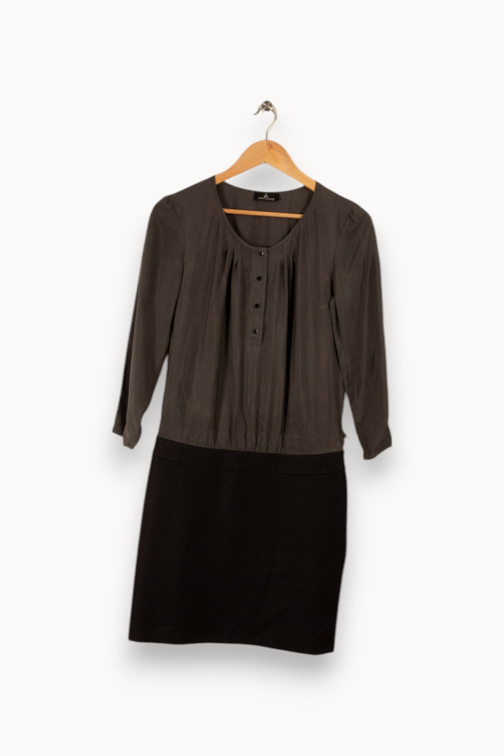 Robe noire et verte - Taille S/36
