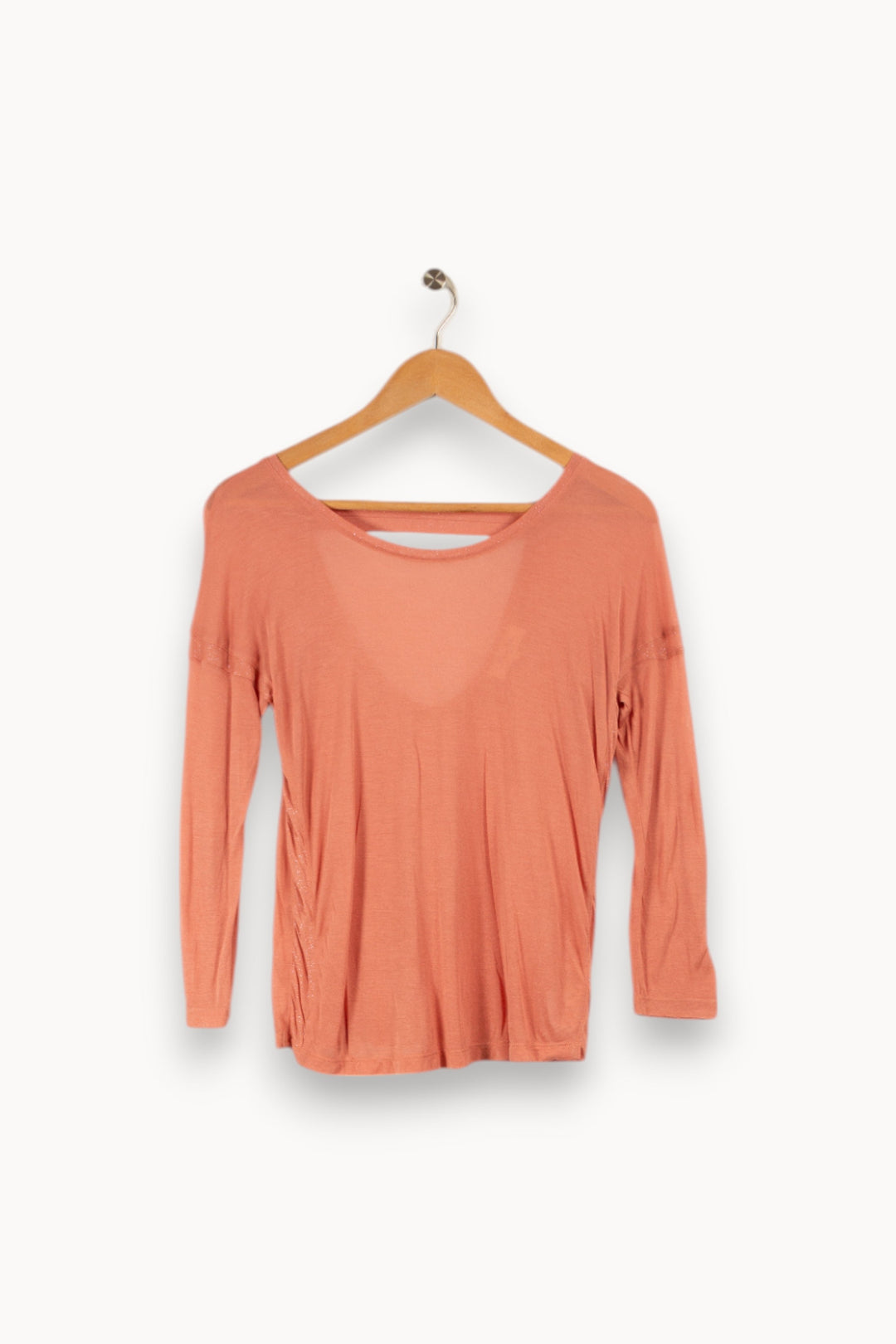 T-shirt manches longues rose - Taille XS/34