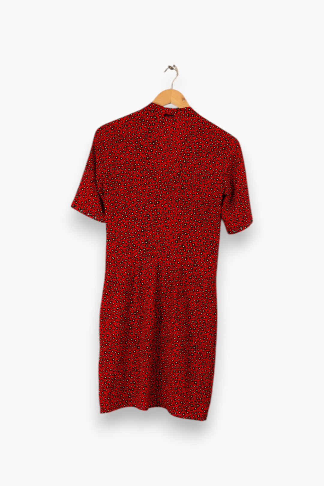 Robe rouge à motifs - Taille XS/34