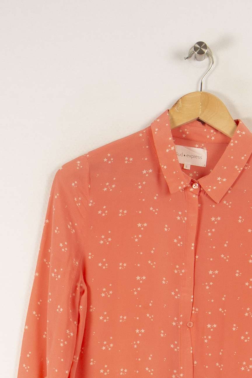 Chemise rose à motifs - Taille S/36