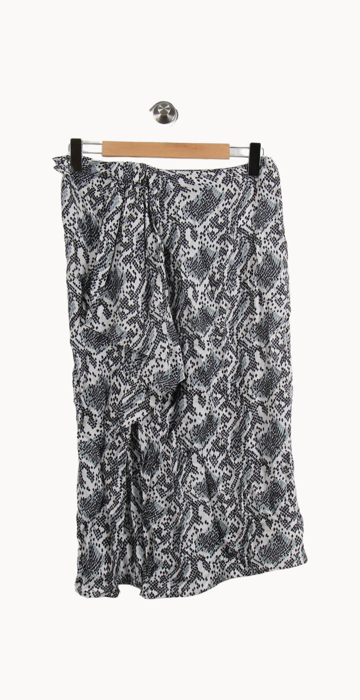 Jupe Longue Noire et Blanche - Taille L/40 de la marque IKKS | PARAD22294 - Vendu par Paradigme - Image 2