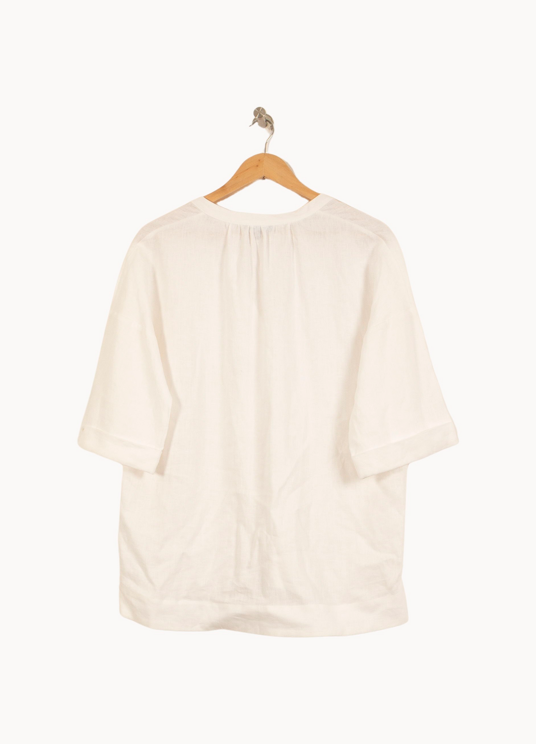Blouse Blanche - Taille XS/34 de la marque Caroll | PARAD22364 - Vendu par Paradigme - Image 4