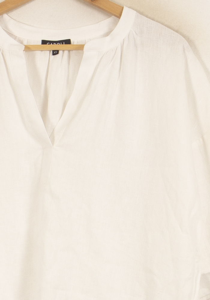 Blouse Blanche - Taille XS/34 de la marque Caroll | PARAD22364 - Vendu par Paradigme - Image 3