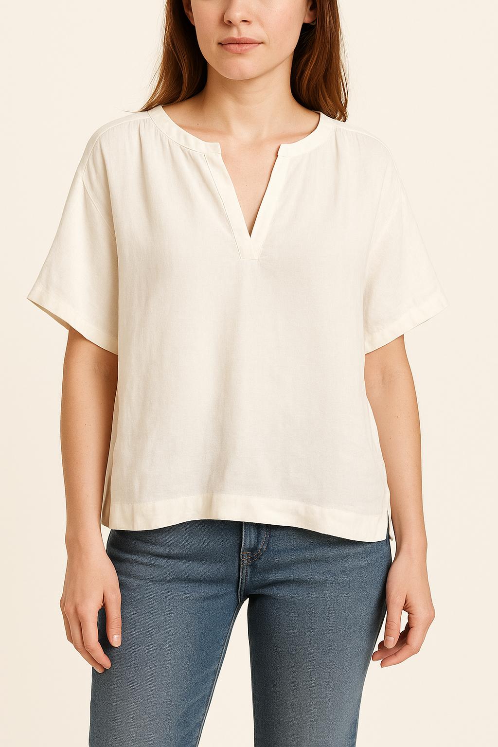 Blouse Blanche - Taille XS/34 de la marque Caroll | PARAD22364 - Vendu par Paradigme - Image 1