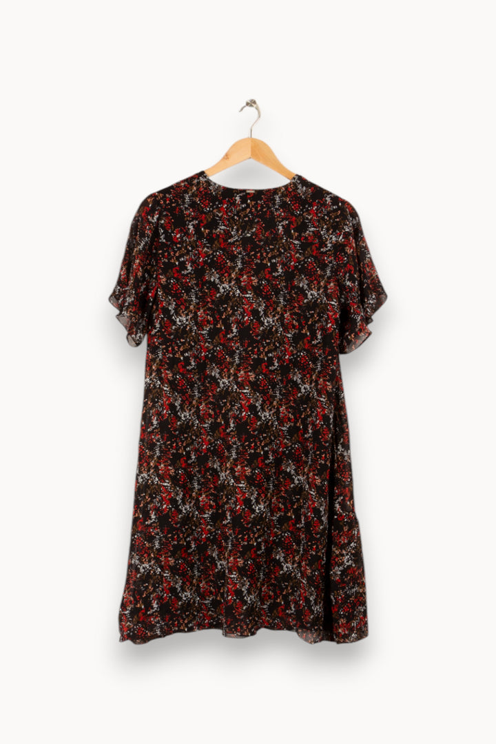 Robe noire à motifs - Taille M/38