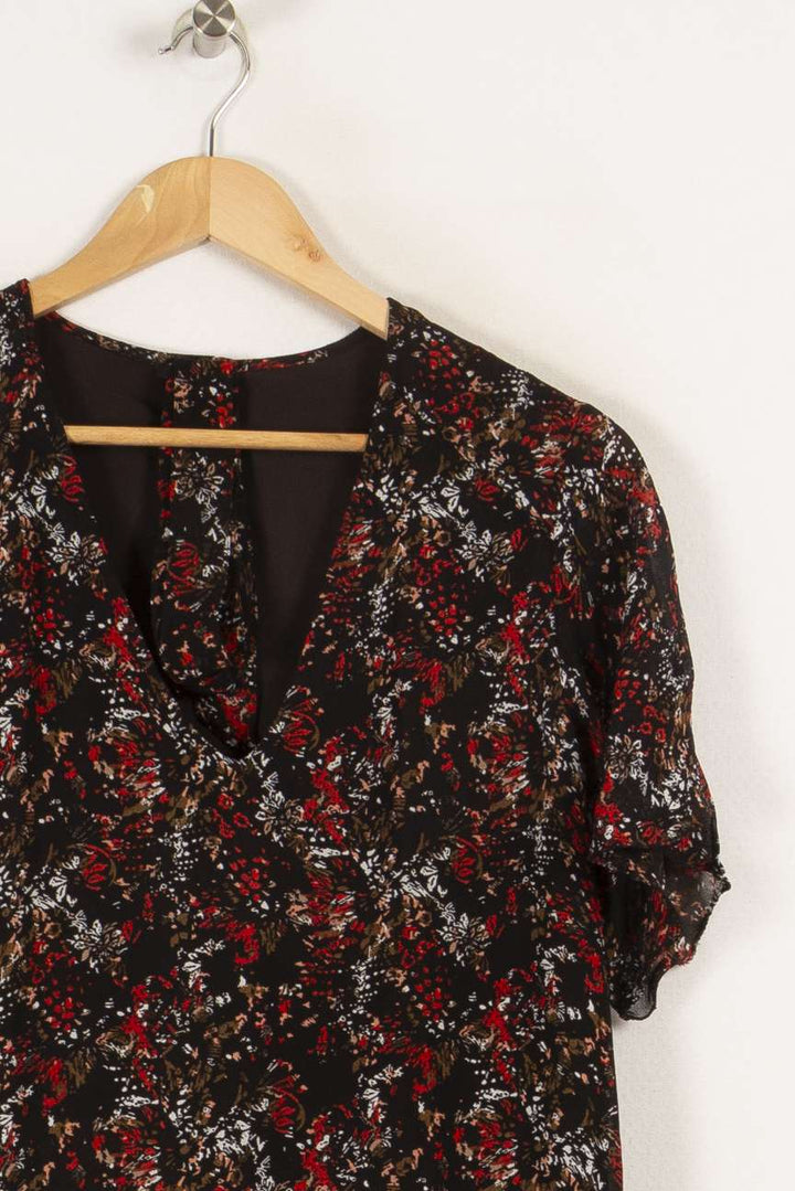 Robe noire à motifs - Taille M/38