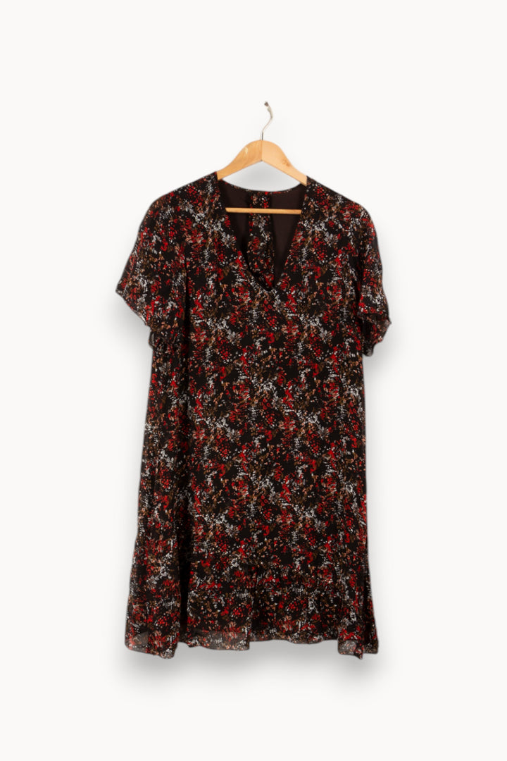 Robe noire à motifs - Taille M/38