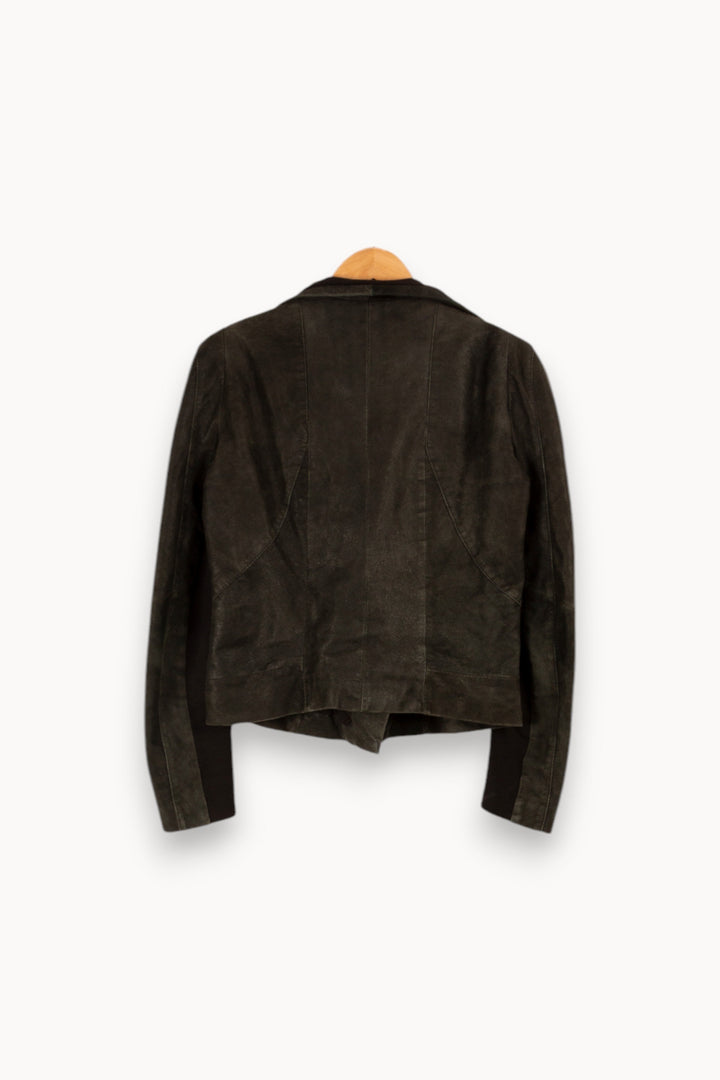 Veste en cuir verte - Taille M/38