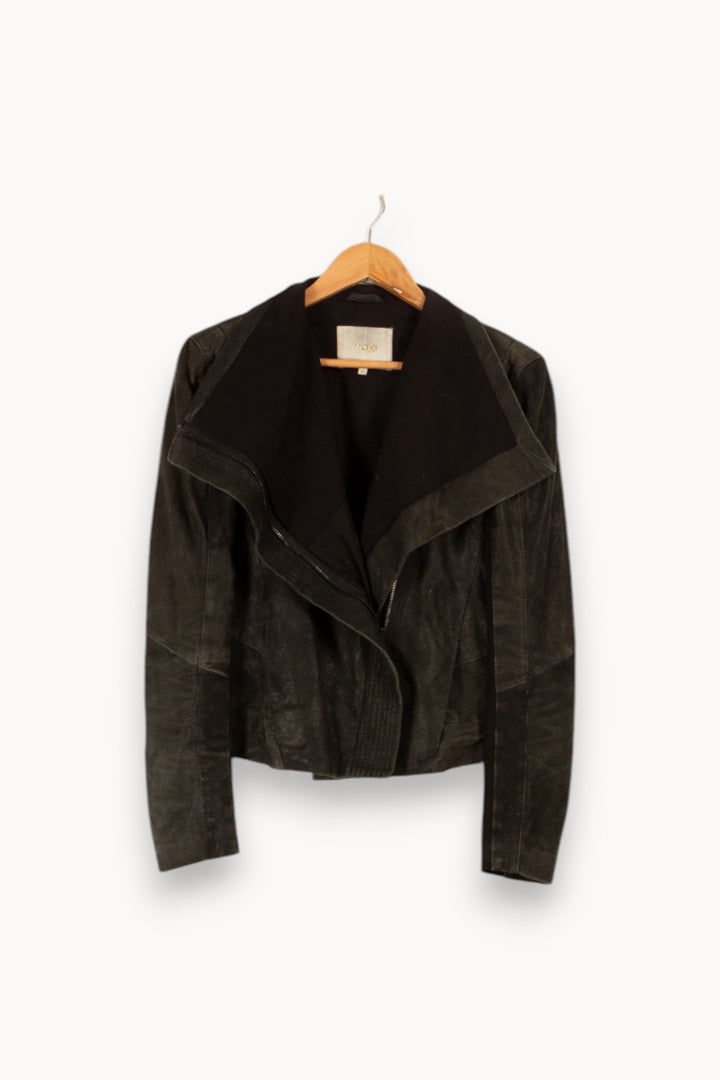 Veste en cuir verte - Taille M/38