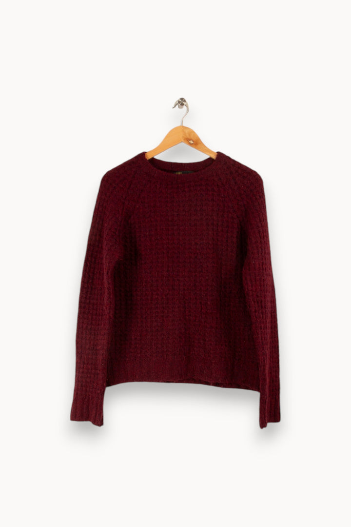 Pull en maille bordeaux - Taille M/38