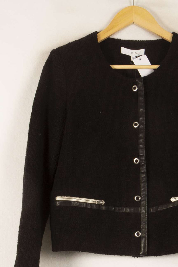 Veste Noire - Taille S/36 de la marque IRO | PARAD22470 - Vendu par Paradigme - Image 3