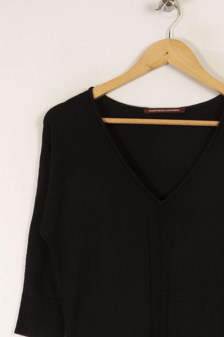Robe noire bi-matière - Taille XS/34
