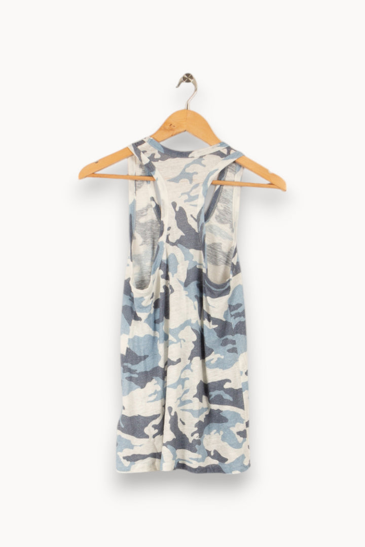 Débardeur militaire bleu et blanc - Taille XS/34