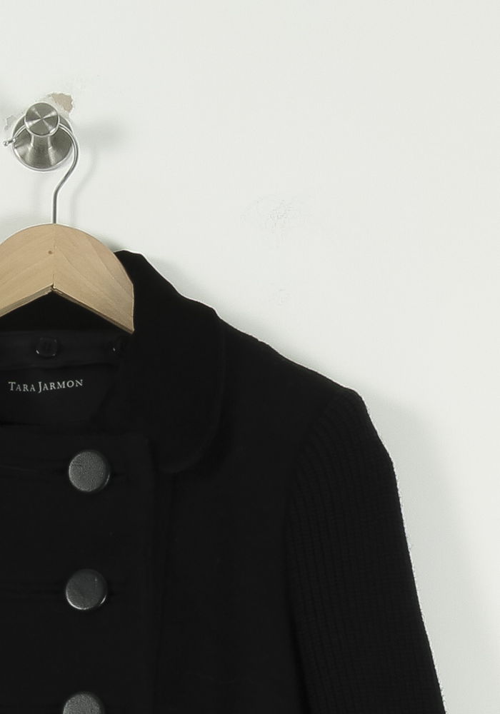 Manteau Noir - Taille L/40 de la marque Tara Jarmon | PARAD22565 - Vendu par Paradigme - Image 3