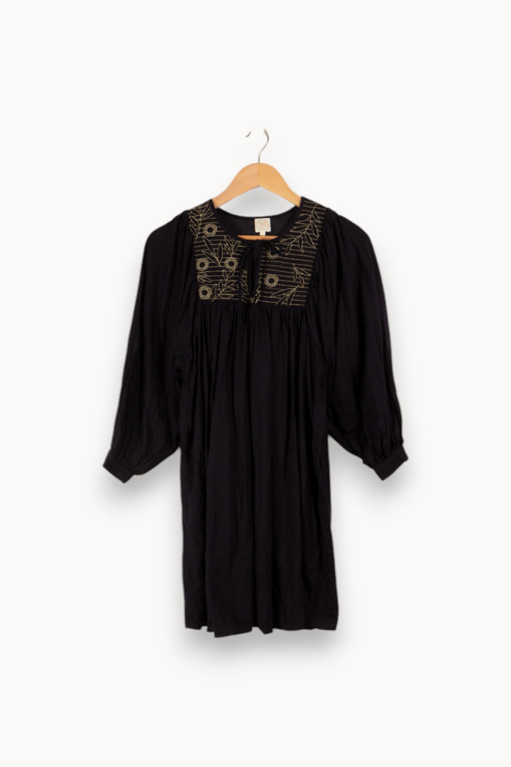 Robe bleu foncé avec détails - Taille XS/34
