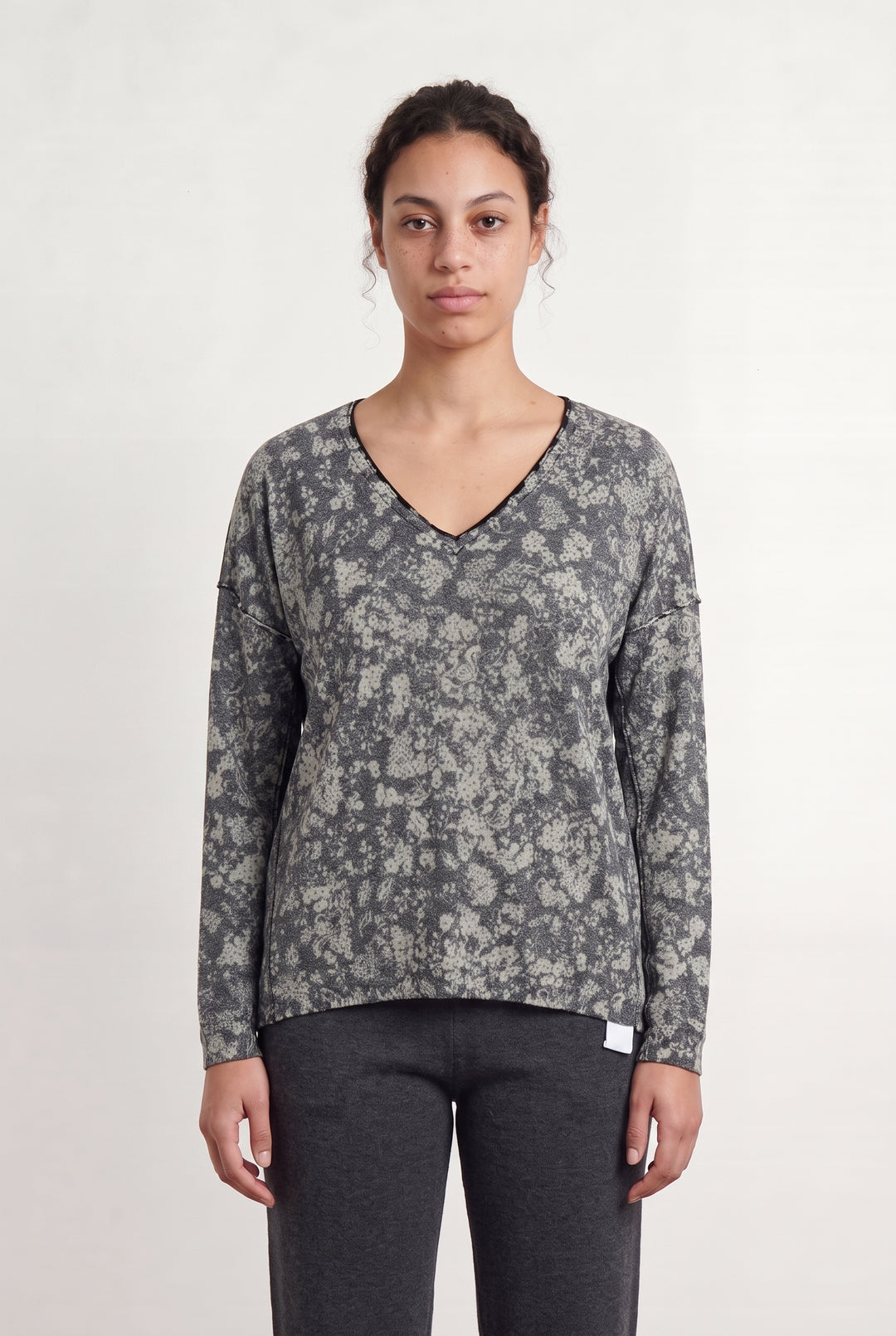 Pull Gris et Blanc - Taille XL/42 de la marque IKKS | PARAD22579 - Vendu par Paradigme - Image 1
