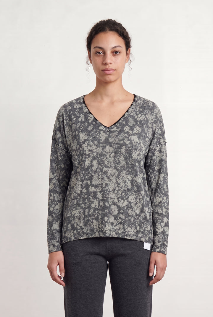 Pull Gris et Blanc - Taille XL/42 de la marque IKKS | PARAD22579 - Vendu par Paradigme - Image 1
