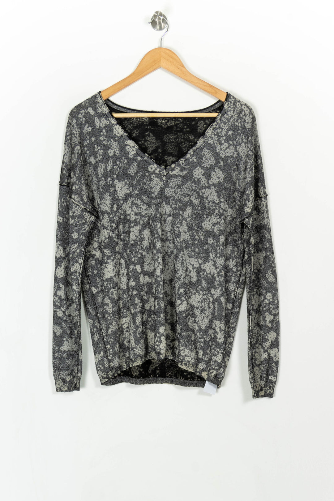 Pull Gris et Blanc - Taille XL/42 de la marque IKKS | PARAD22579 - Vendu par Paradigme - Image 2