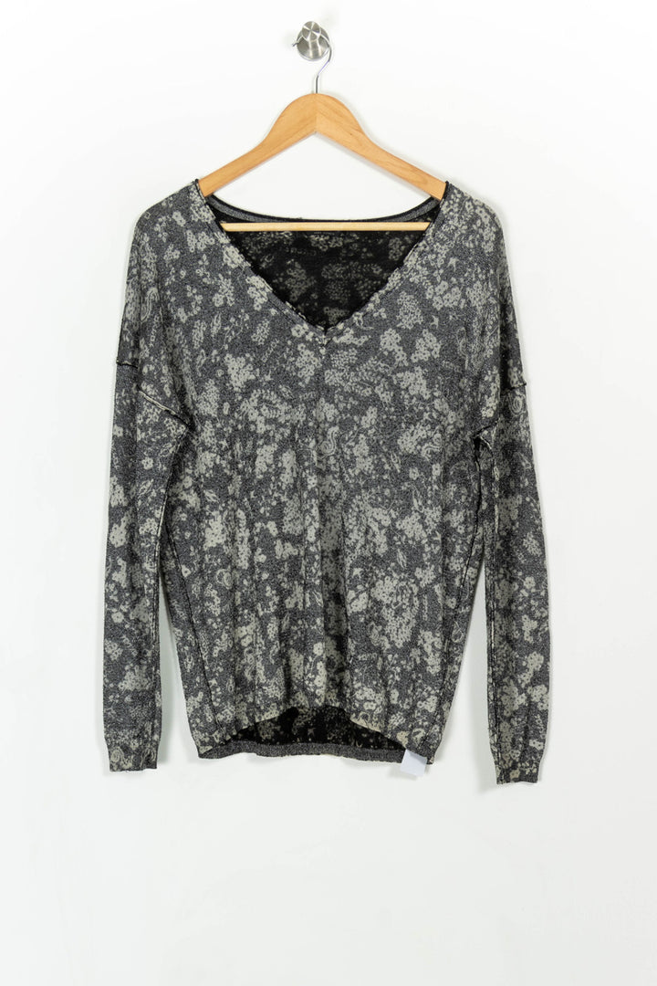 Pull Gris et Blanc - Taille XL/42 de la marque IKKS | PARAD22579 - Vendu par Paradigme - Image 2