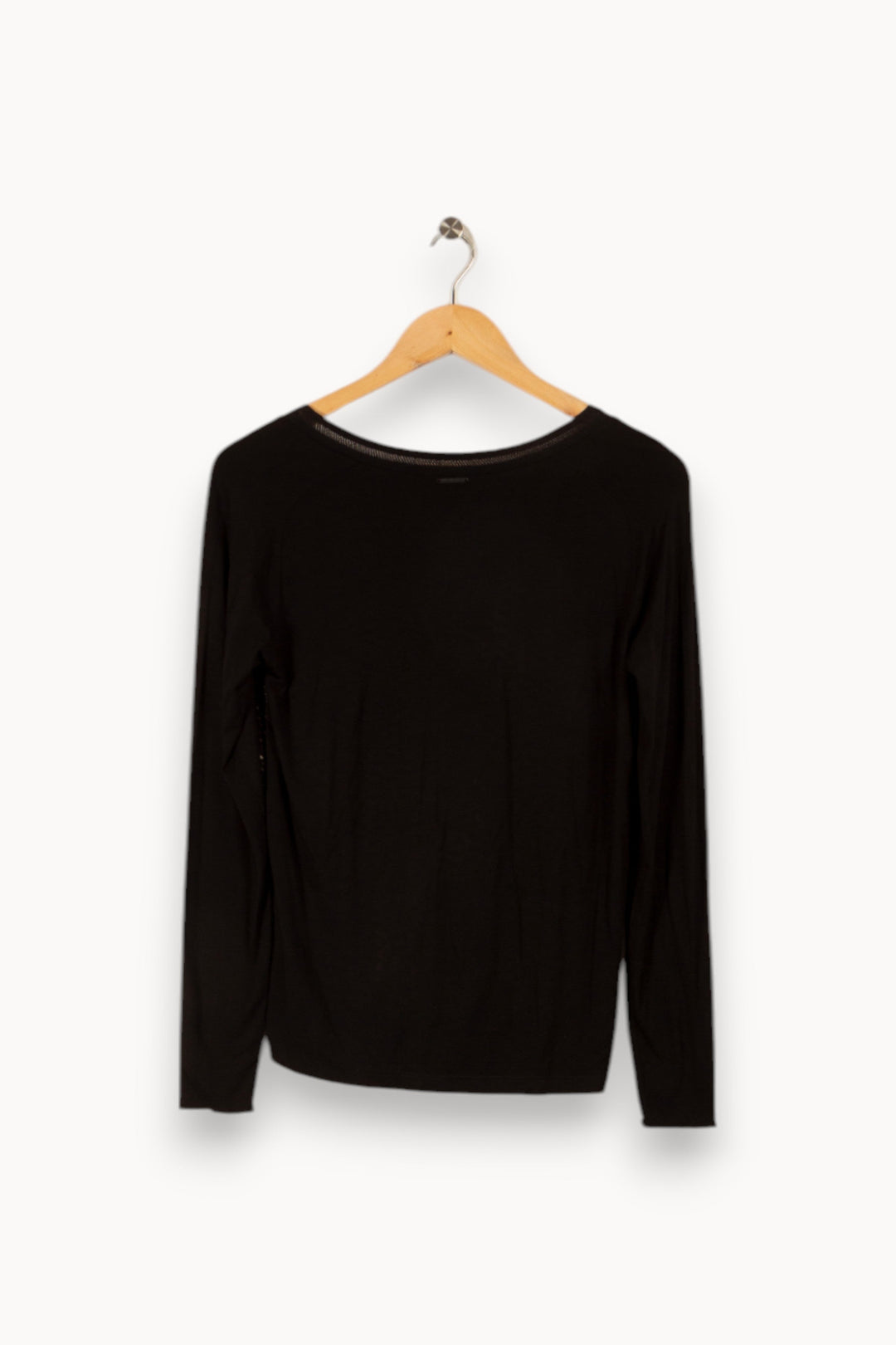 Blouse noire à motifs - Taille XS/34
