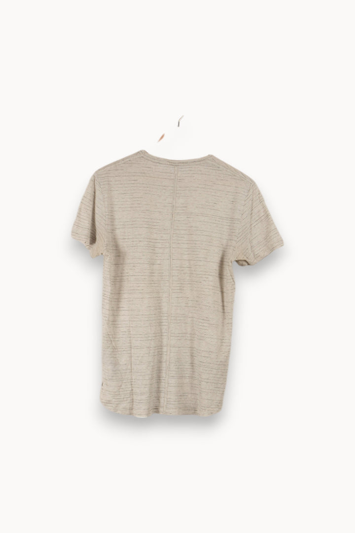 T-shirt gris rayé - Taille M/38