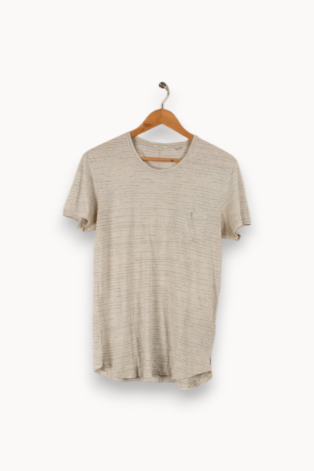 T-shirt gris rayé - Taille M/38