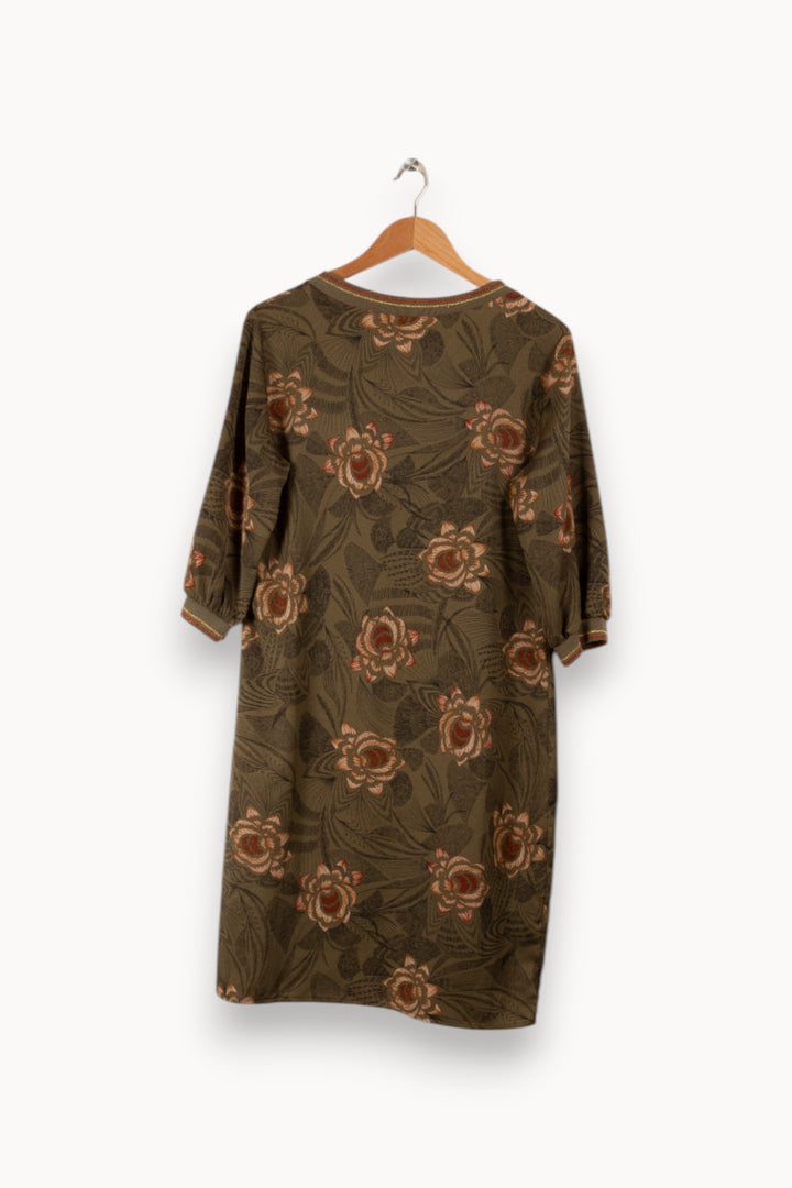 Robe verte à motifs - Taille XL/42