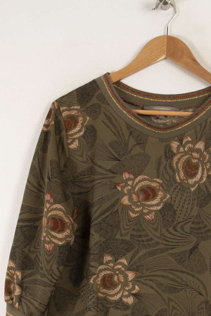 Robe verte à motifs - Taille XL/42