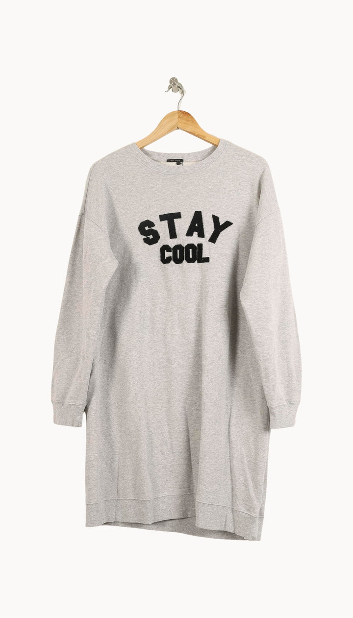 Robe Sweat Gris - Taille L/40 de la marque IKKS | PARAD22646 - Vendu par Paradigme - Image 2