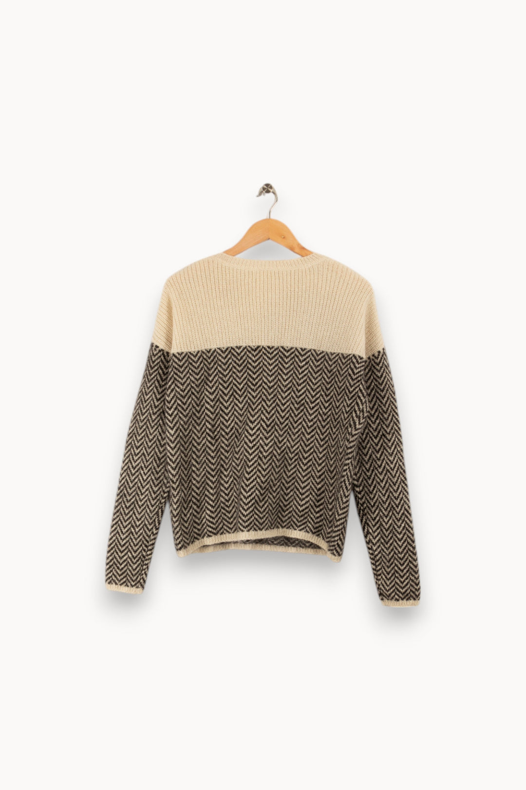 Pull noir et blanc - Taille L/40