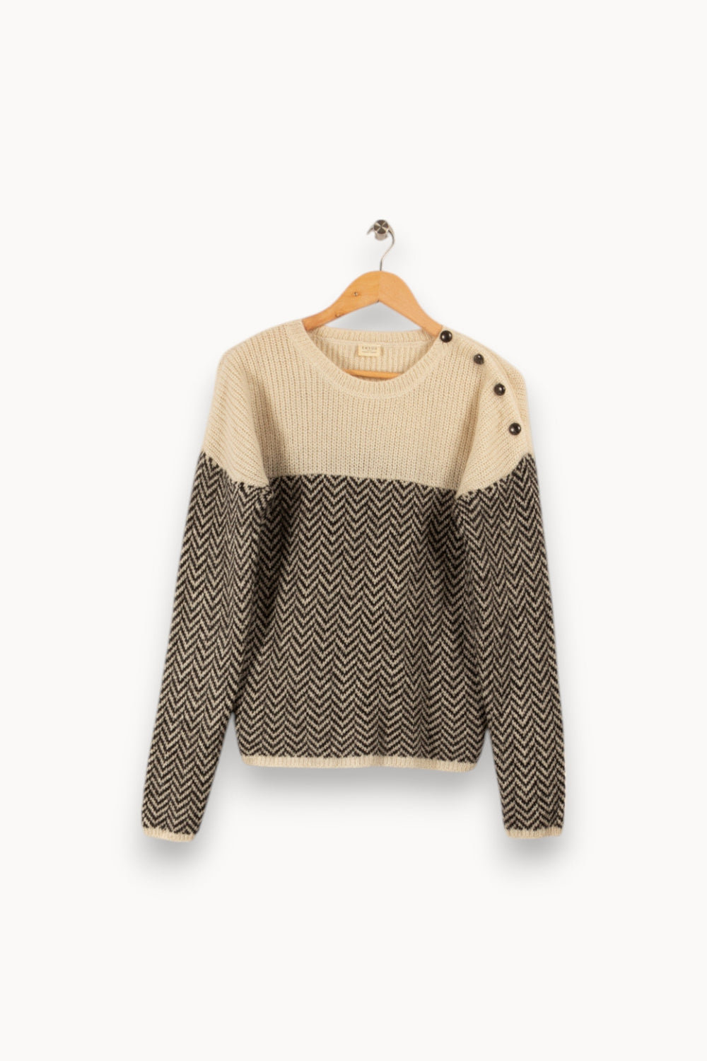 Pull noir et blanc - Taille L/40