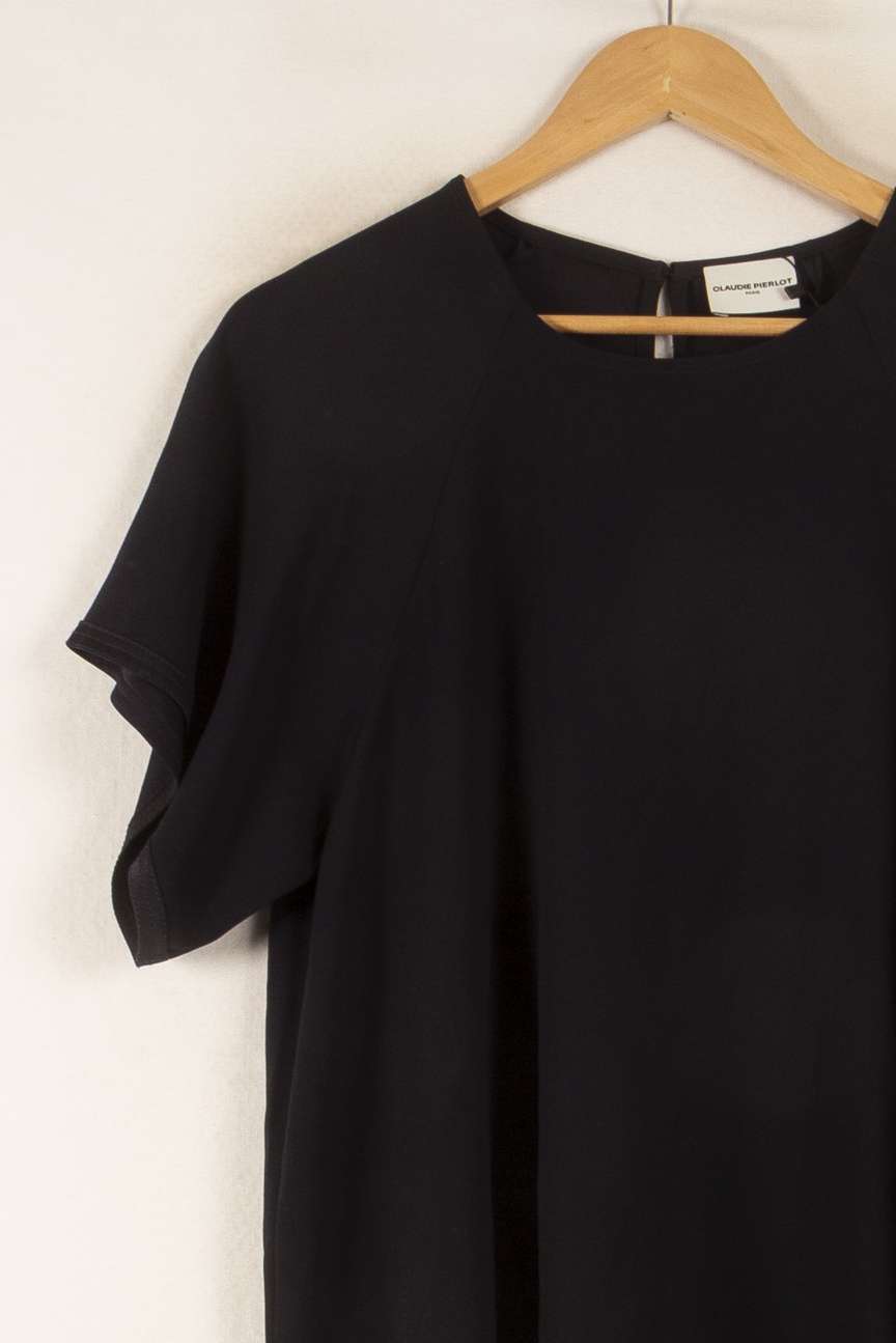 Blouse Noire - Taille L/40 de la marque Claudie Pierlot | PARAD22722 - Vendu par Paradigme - Image 3