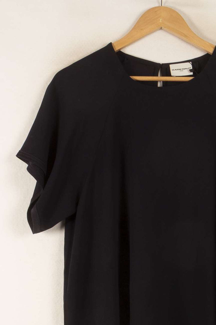 Blouse Noire - Taille L/40 de la marque Claudie Pierlot | PARAD22722 - Vendu par Paradigme - Image 3