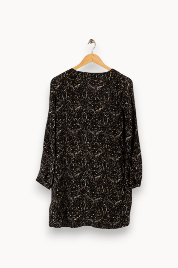 Robe noire à motifs - Taille S/36