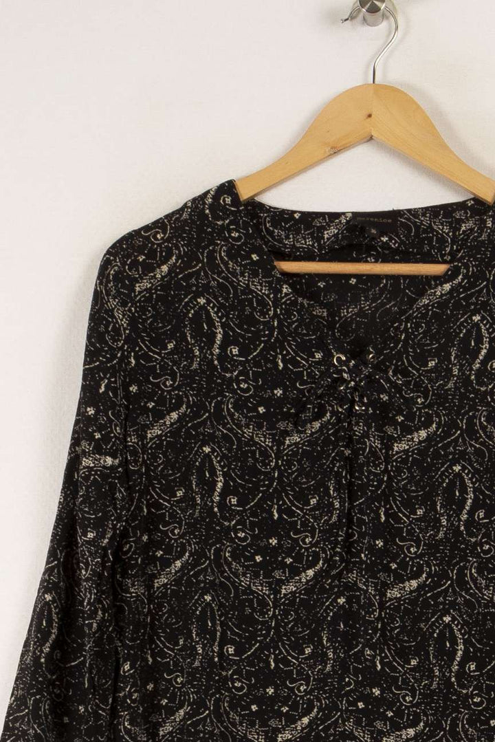 Robe noire à motifs - Taille S/36