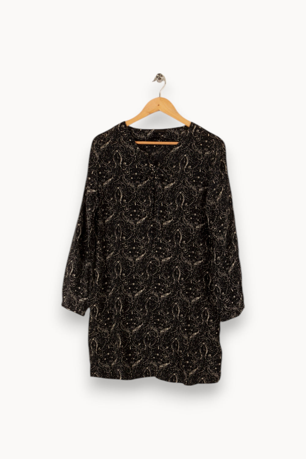 Robe noire à motifs - Taille S/36