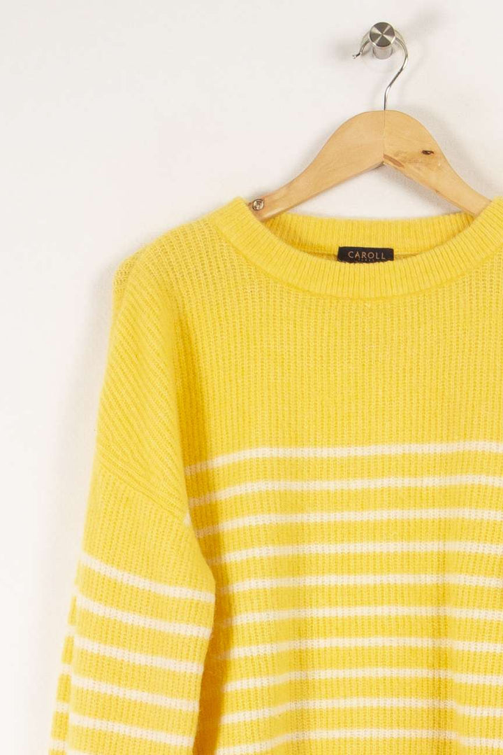 Pull en maille jaune - Taille M/38