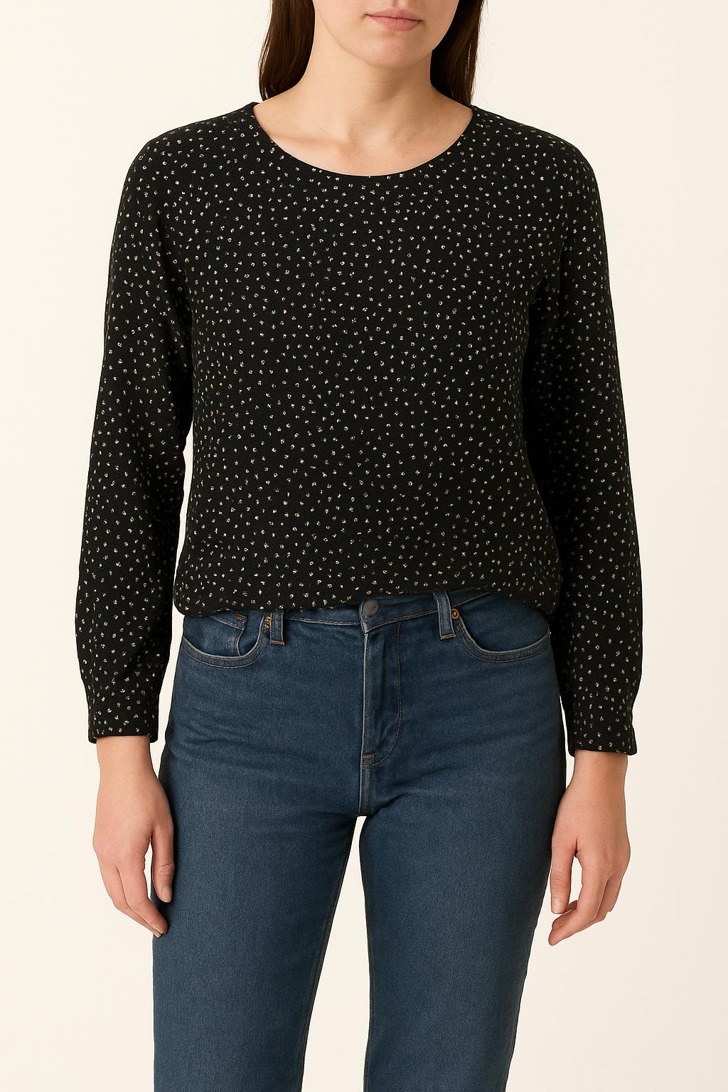 Blouse Noire et Blanche - Taille XS/34 de la marque Comptoir des Cotonniers | PARAD22755 - Vendu par Paradigme - Image 1