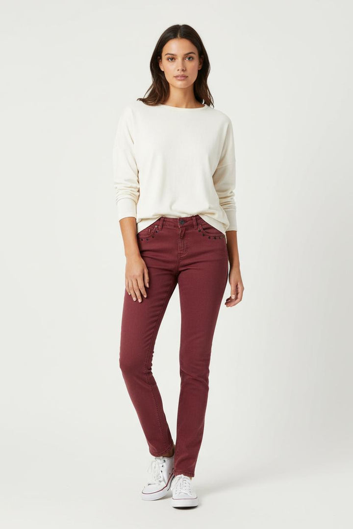 Jean Bordeaux - Taille S/36 de la marque IKKS | PARAD22774 - Vendu par Paradigme - Image 1
