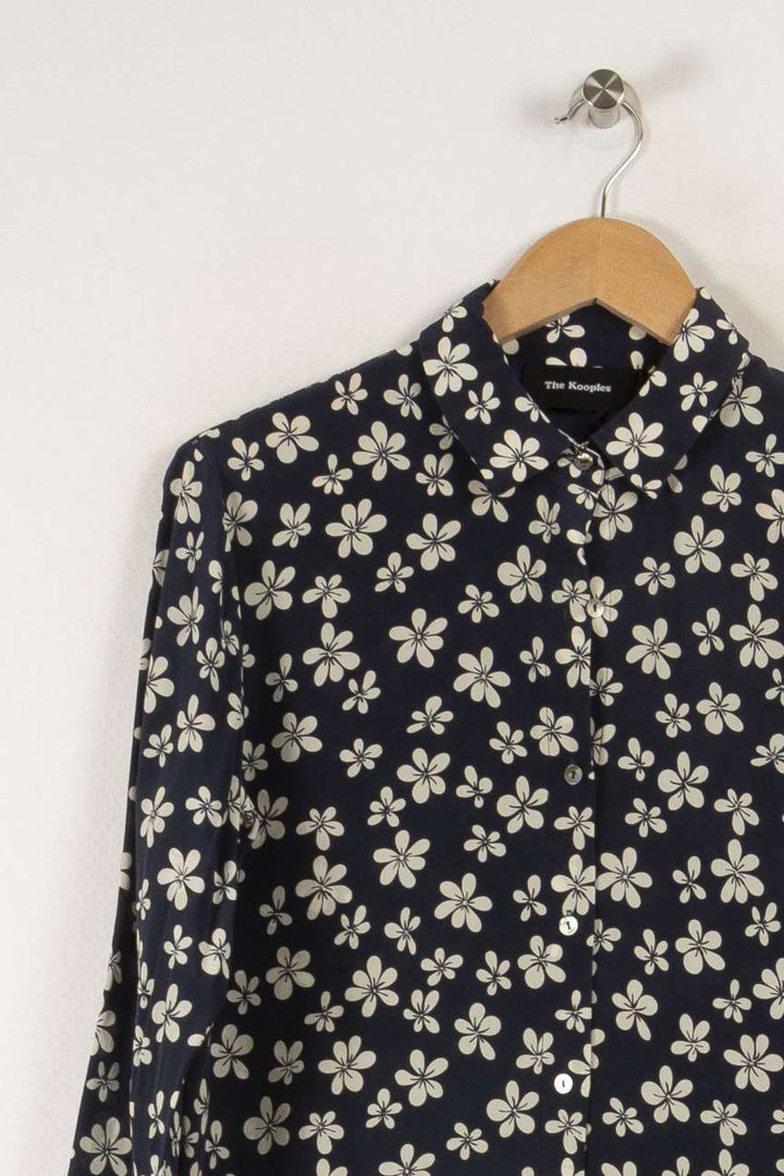 Chemise bleue à motifs - Taille XS/34