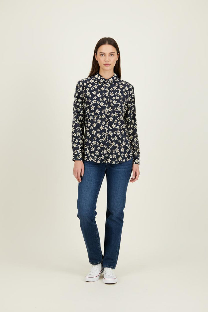 Chemise bleue à motifs - Taille XS/34