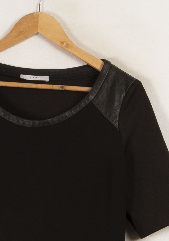 Robe Courte Noire - Taille L/40 de la marque ZAPA | PARAD22872 - Vendu par Paradigme - Image 3