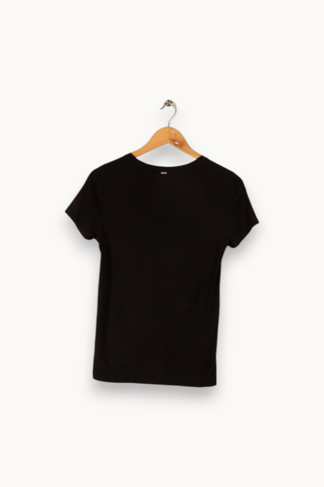 T-shirt noir avec inscription - Taille XS/34