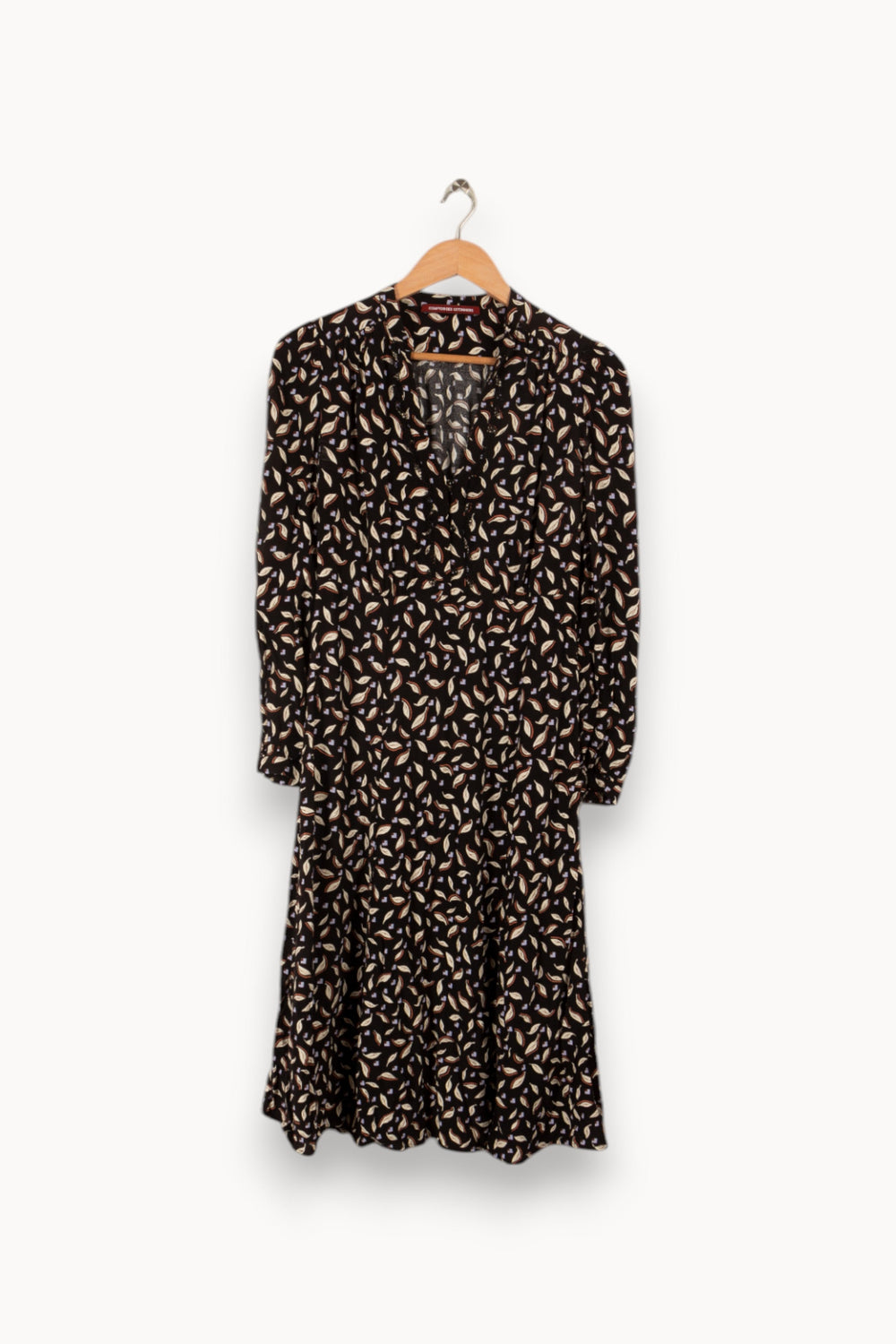 Robe noire à motifs - Taille M/38
