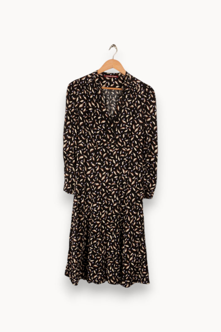Robe noire à motifs - Taille M/38
