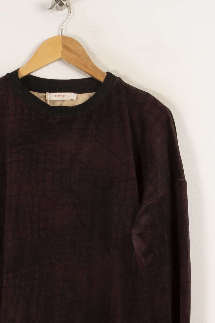Sweat marron - Taille XS/34